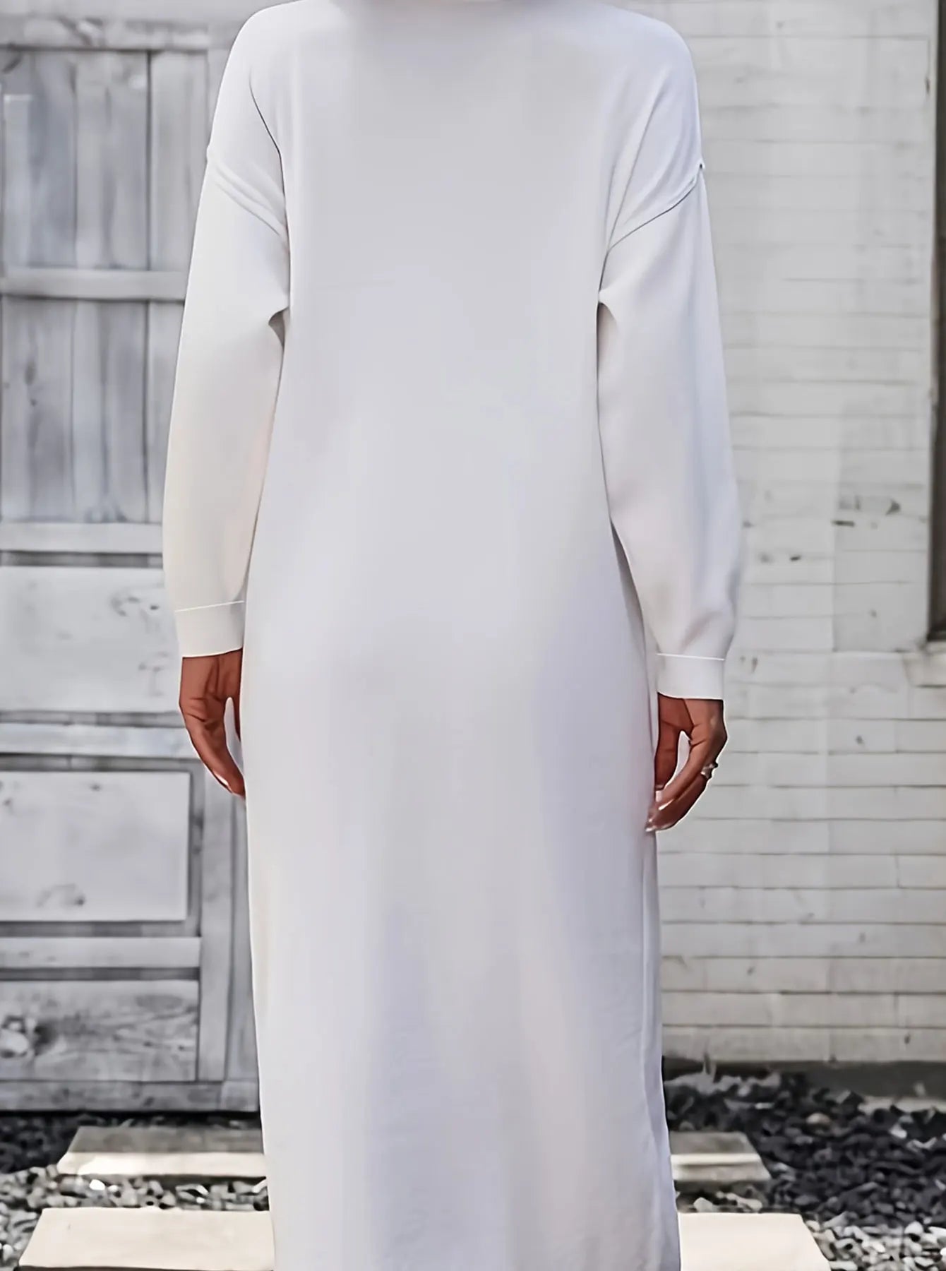 White Women's Oversized Woven Dress Casual Bohemian Maxi Summer A-Line Long  Full Length Clothing White